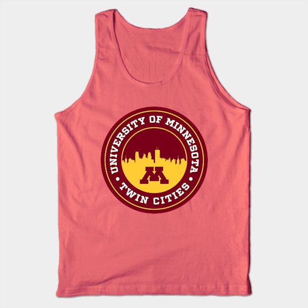 Twin Cities - Minnesota Tank Top by Josh Wuflestad